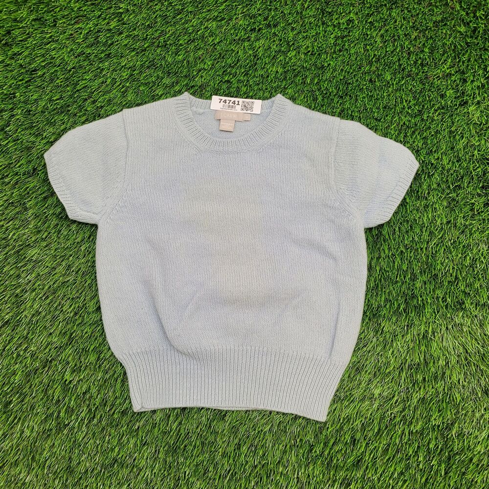 J-Crew Cropped Sweater Womens XS/S 15x18 Blue